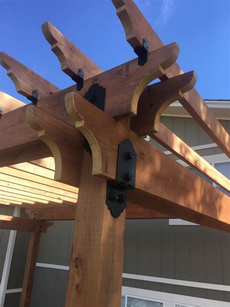 decorative metal brackets for wood beams|decorative metal brackets for pergola.